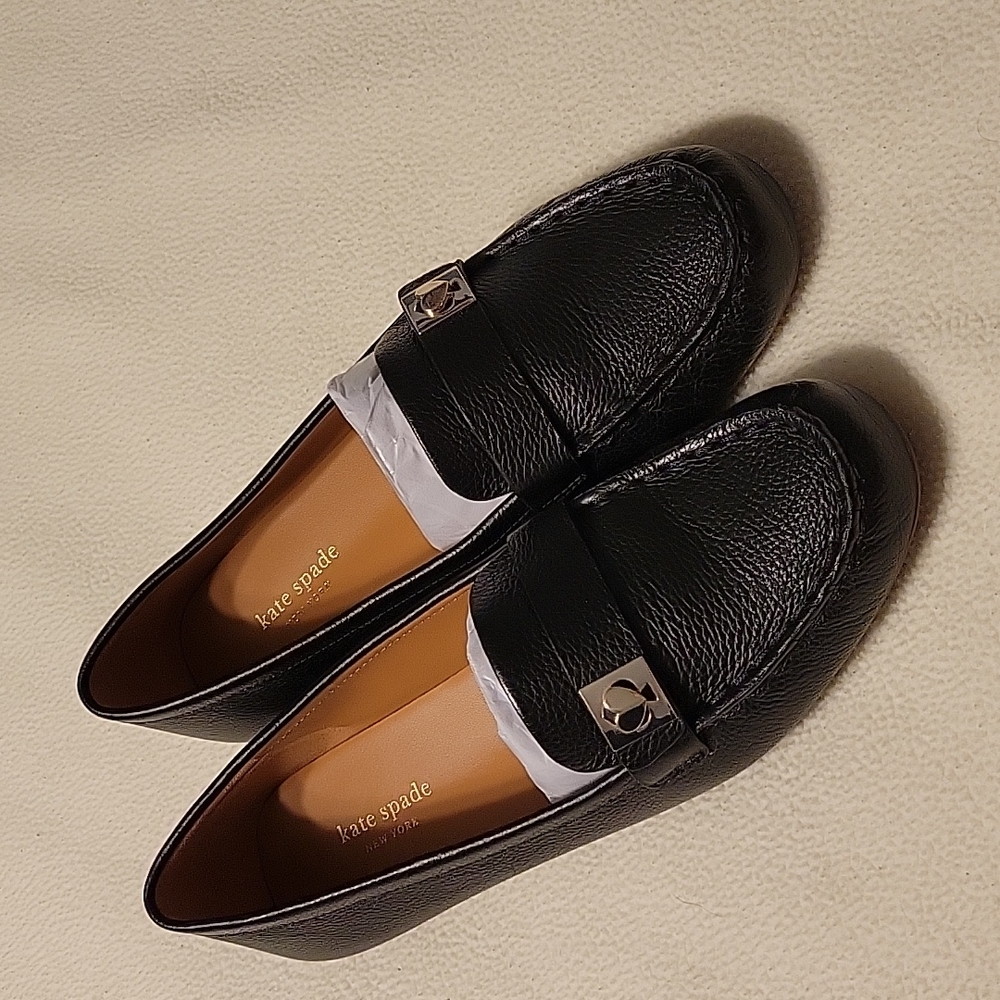 Kate Spade Camellia Loafer Size 10 Black